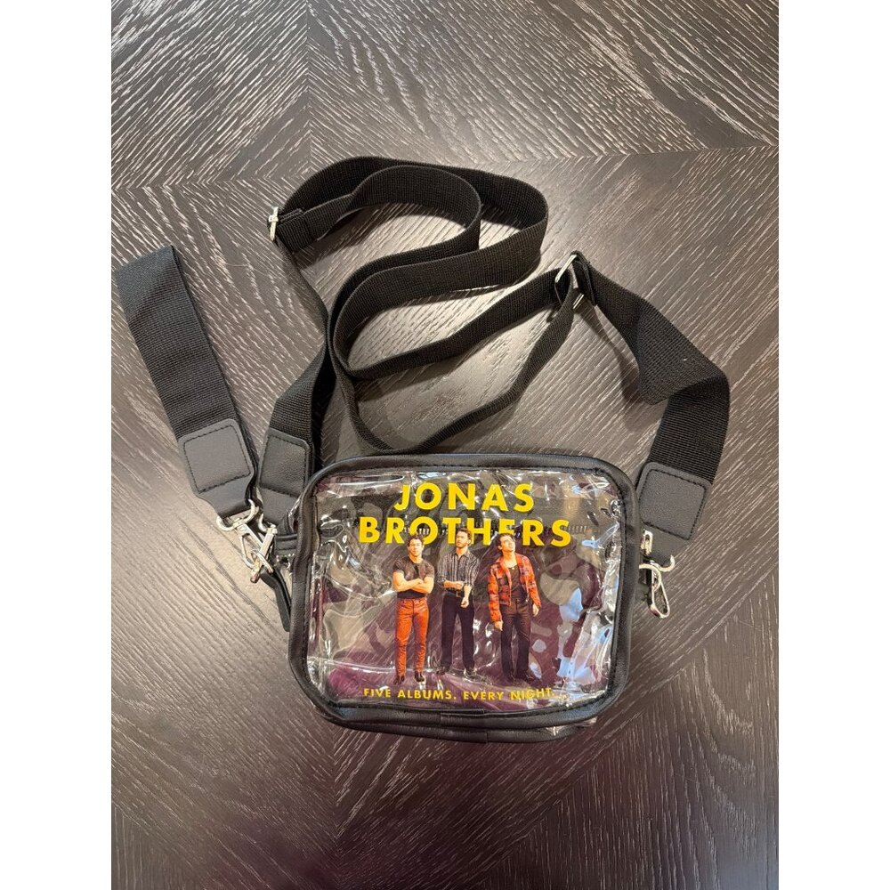 Jonas Brothers Exclusive VIP Tour Clear Crossbody Bag  Adjustable Strap Rare 202